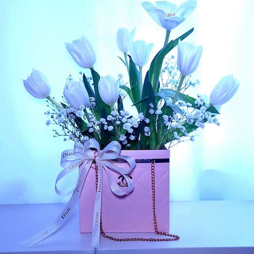 Tulip flower bag